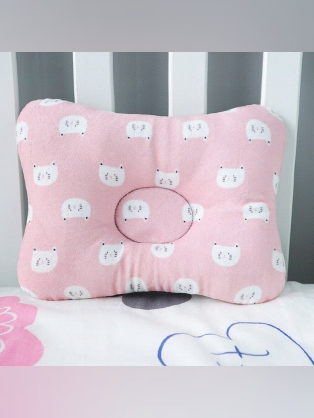Pink Baby Head Support Pillow